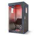 1-Person Home Infrared Sauna Tent with 660Nm Red Light Therapy, Heating Foot Pad & Reinforced Chair