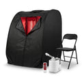 Infrared Red Light Sauna with Foldable Chair - 9-Level Heating & Remote for Indoor/Outdoor Spa Use