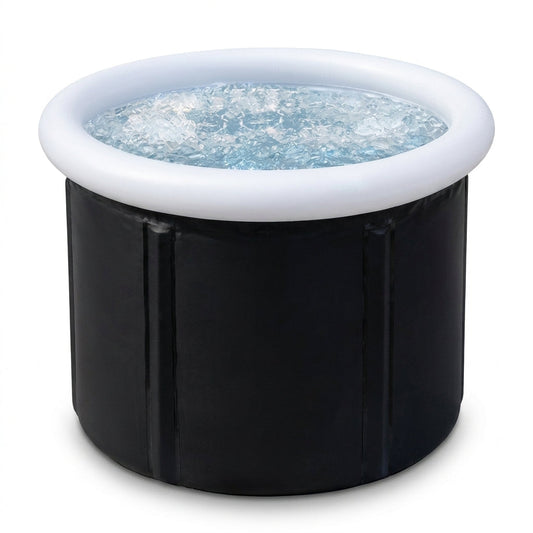 Large Ice Bath Tub Outdoor with Portable Bathtub Athletes Cold Water Therapy Tub Folding Bath Bucket PVC Spa Bathtub — Studio Shot