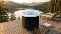 Large Ice Bath Tub Outdoor with Portable Bathtub Athletes Cold Water Therapy Tub Folding Bath Bucket PVC Spa Bathtub — Lifestyle